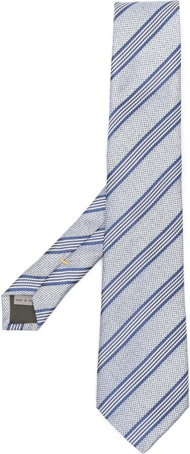 Diagonal Stripe-Print Tie