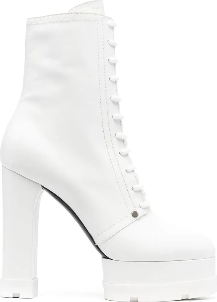 Lace-Front 140mm Heeled Boots