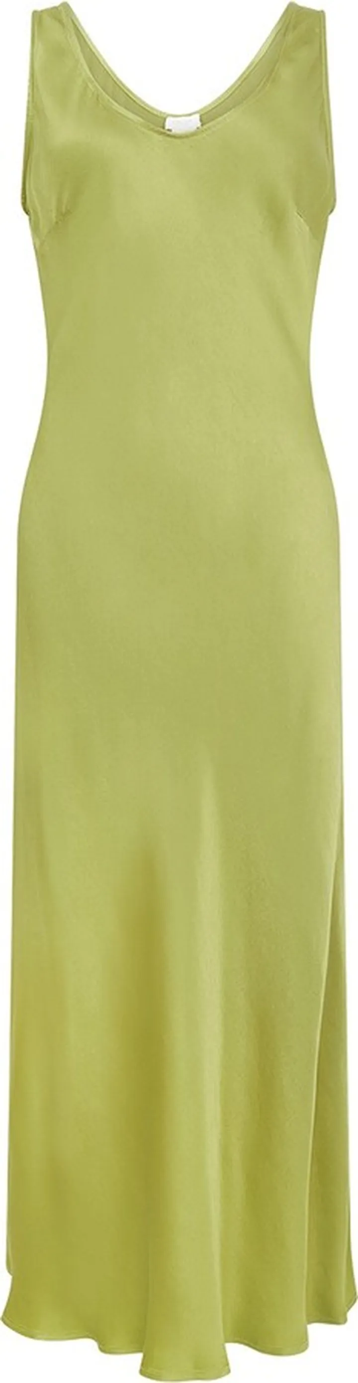 GHOST - Palm Olive Satin Slip Dress