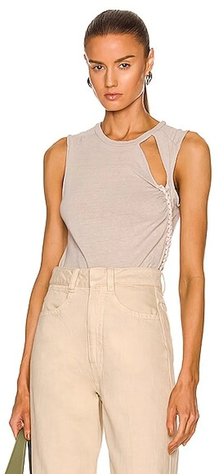 Noam Cliff Bodysuit in Beige