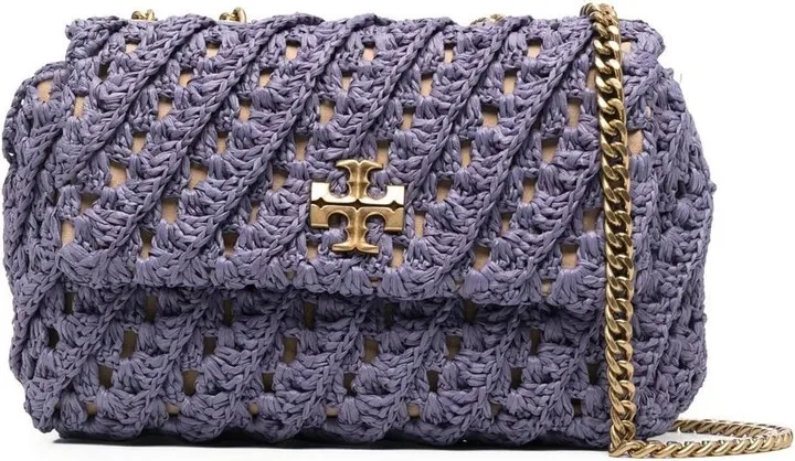Kira crochet-knit shoulder bag