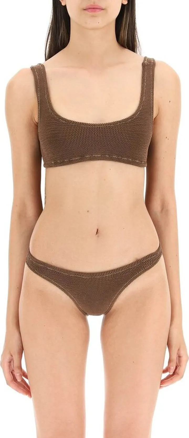 Reina Olga Ginny Scrunch Sleeveless Bikini Set