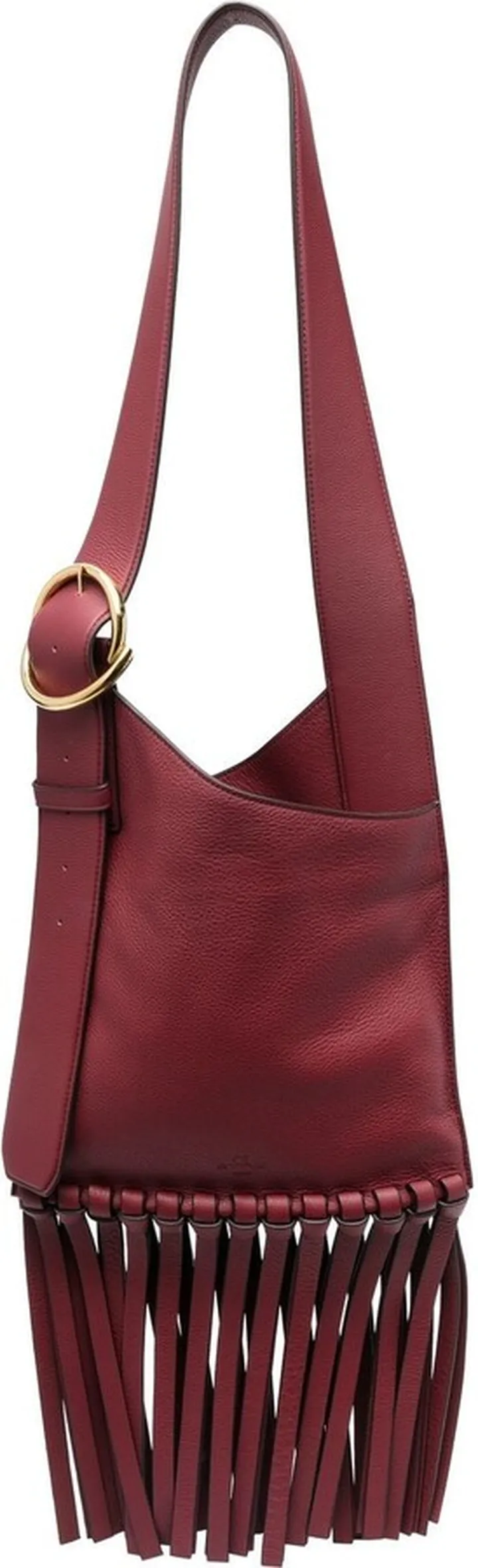 Fringe-Trim Detail Shoulder Bag