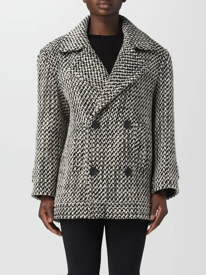 Saint Laurent pea coat in wool