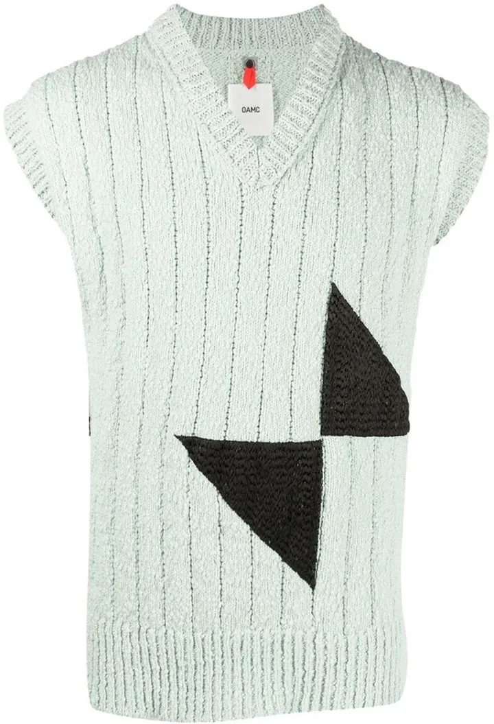 Panelled Knitted Vest