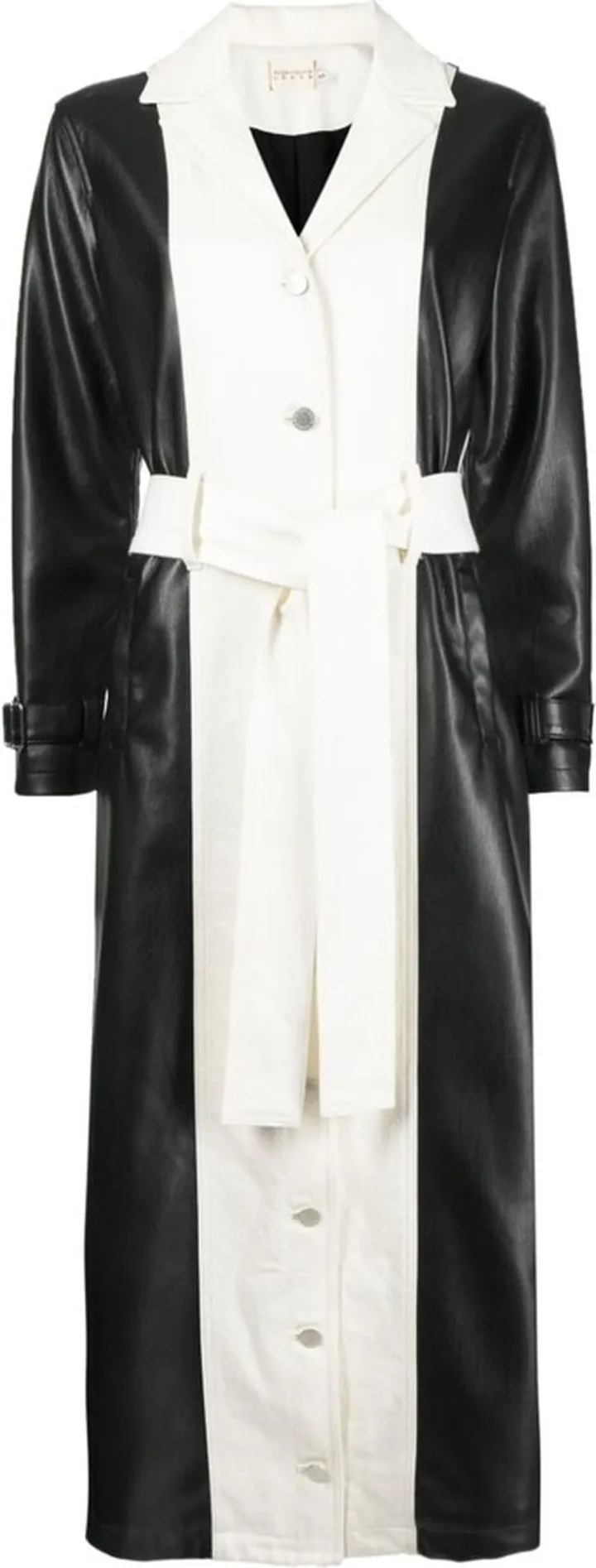 Panelled Single-Breasted Coat