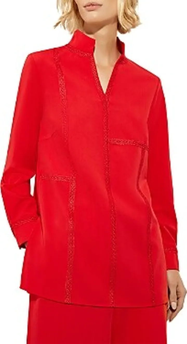 Misook Lace Inset Tunic