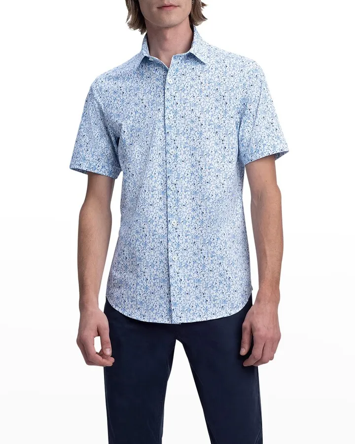 Men's Ooohcotton Tech Floral Sport Shirt