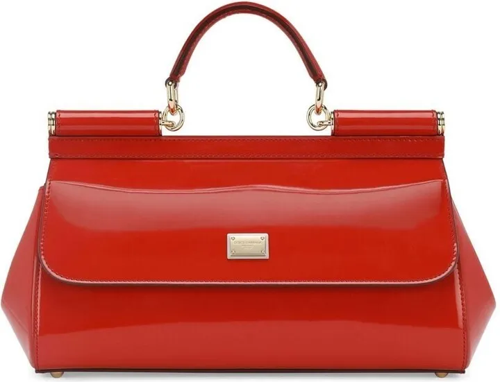 medium Sicily polished shoulder bag