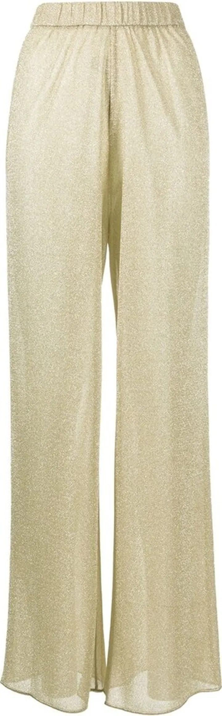 Lurex-Detail High-Waisted Trousers
