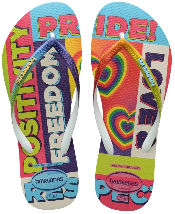 Havaianas Women's Slim Pride Rainbow Flip Flop Sandals Women's Shoes