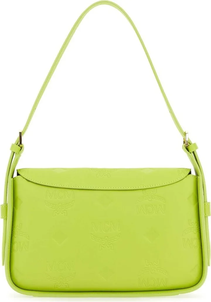 MCM Monogram Embossed Fold-Over Tote Bag