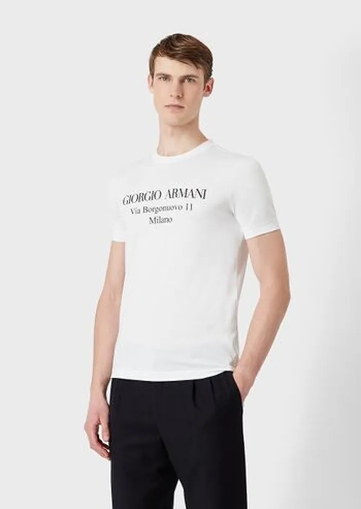 Borgonuovo 11 T-shirt in Pima cotton jersey