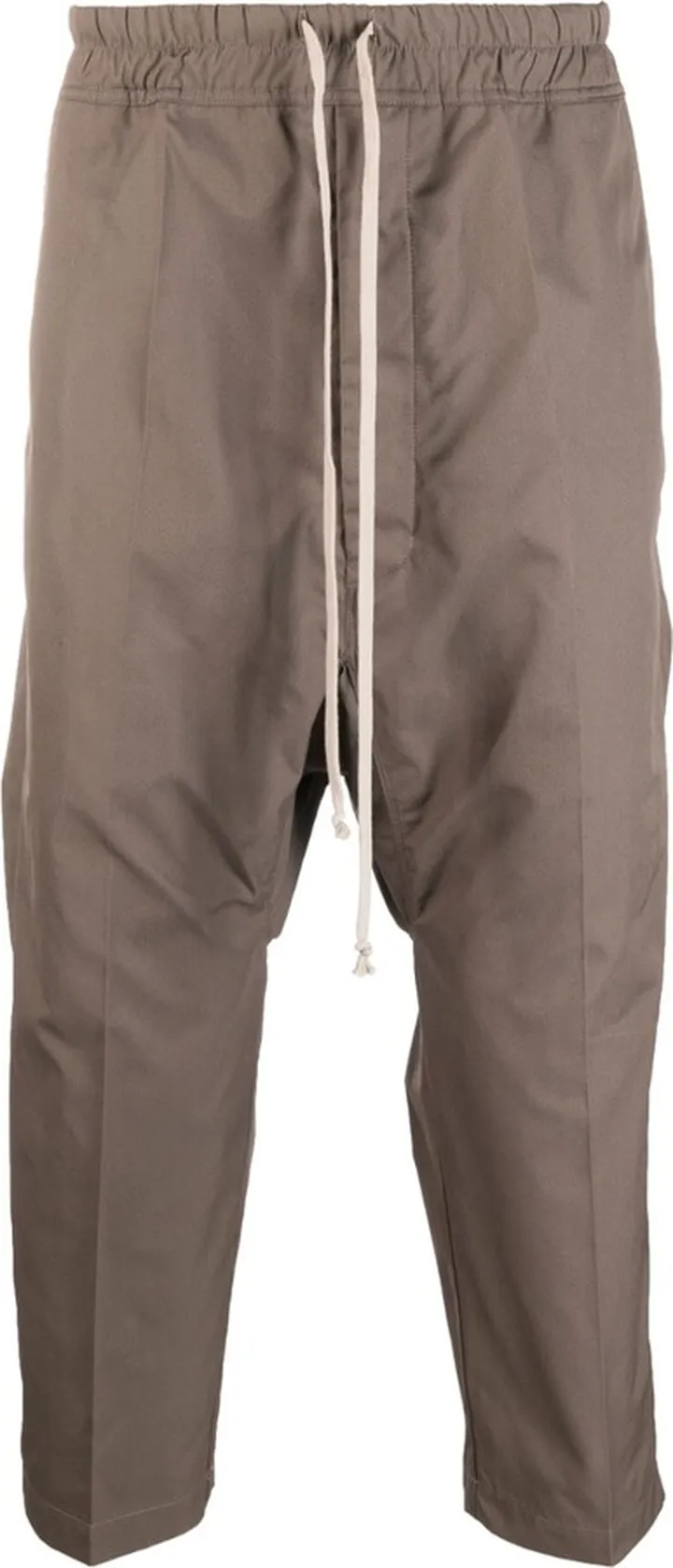 Cropped Drop-Crotch Trousers