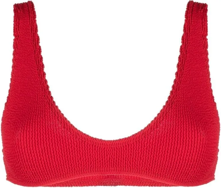 Scout crinkled bikini top