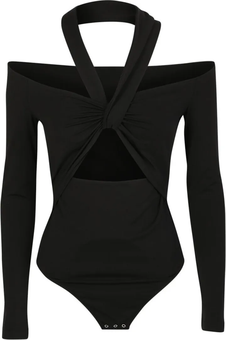 Alexander McQueen Knot Detailed Halterneck Bodysuit