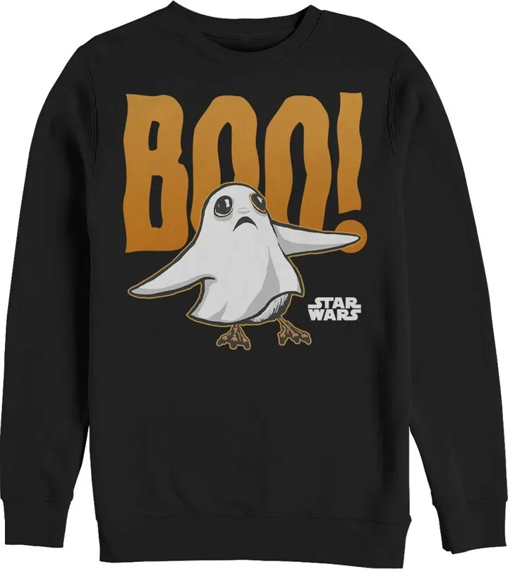 Men's Star Wars The Last Jedi Halloween Porg Ghost Sweatshirt - Black - Medium