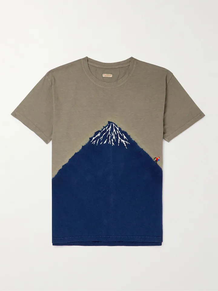 Embroidered Tie-Dyed Cotton-Jersey T-Shirt