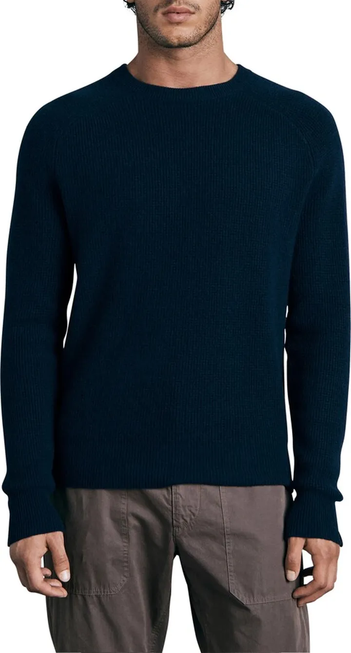 Haldon Waffle Stitch Cashmere Sweater