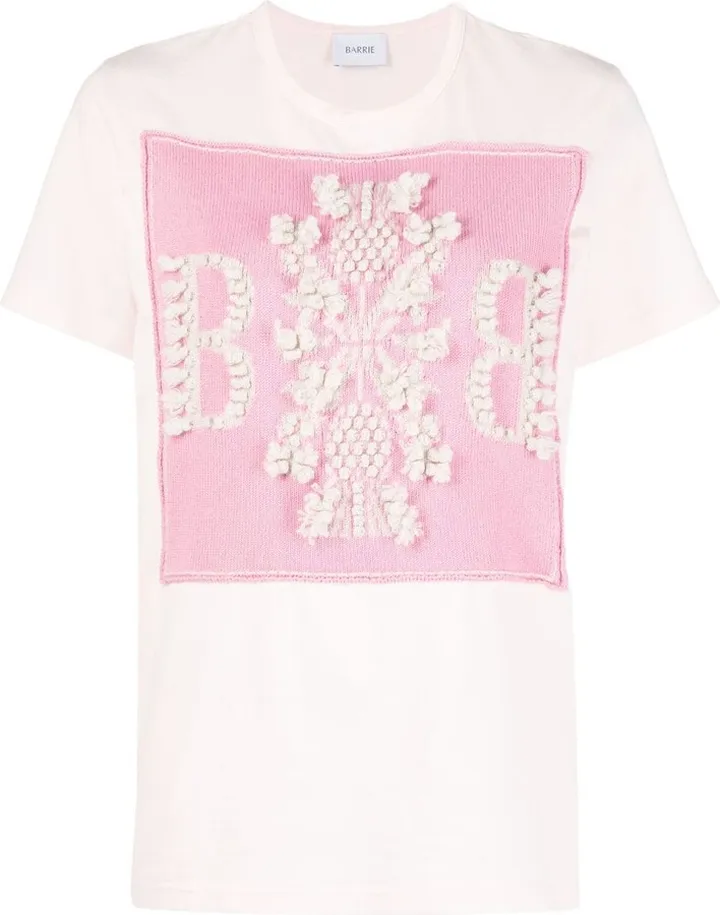 cashmere patch T-shirt