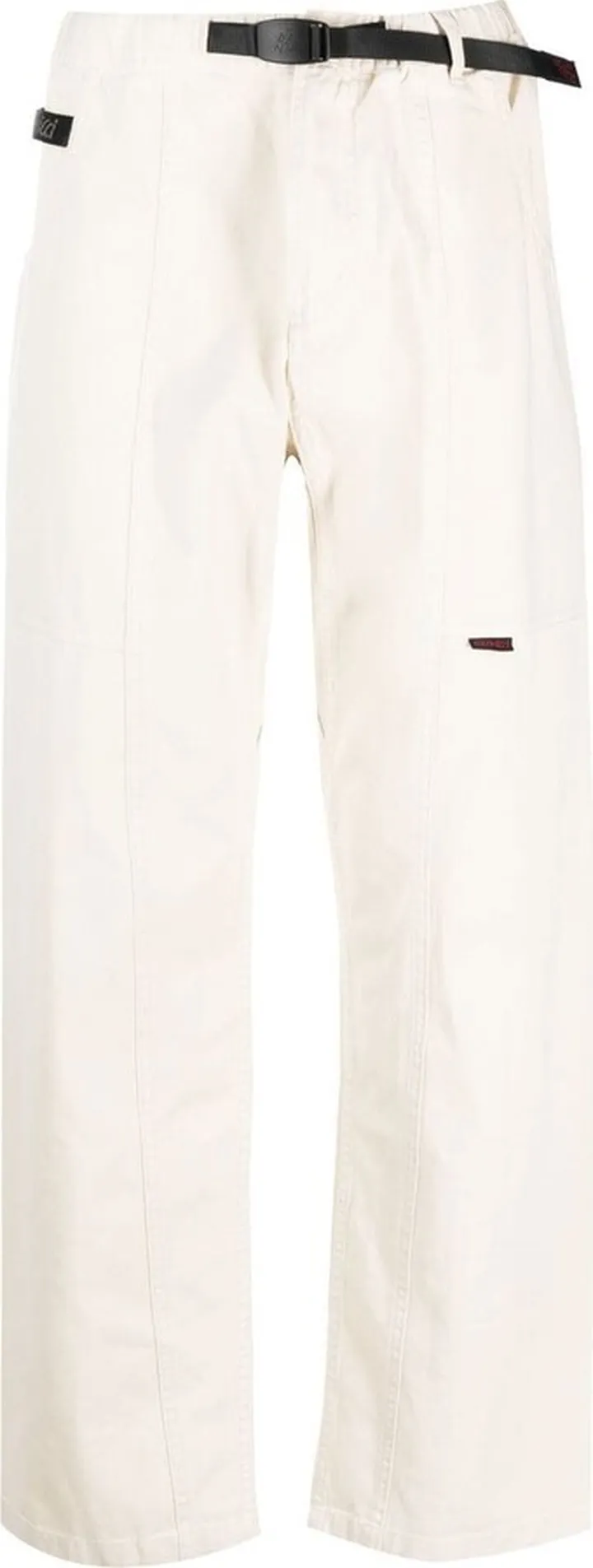 Two-Pocket Buckled Straight Trousers