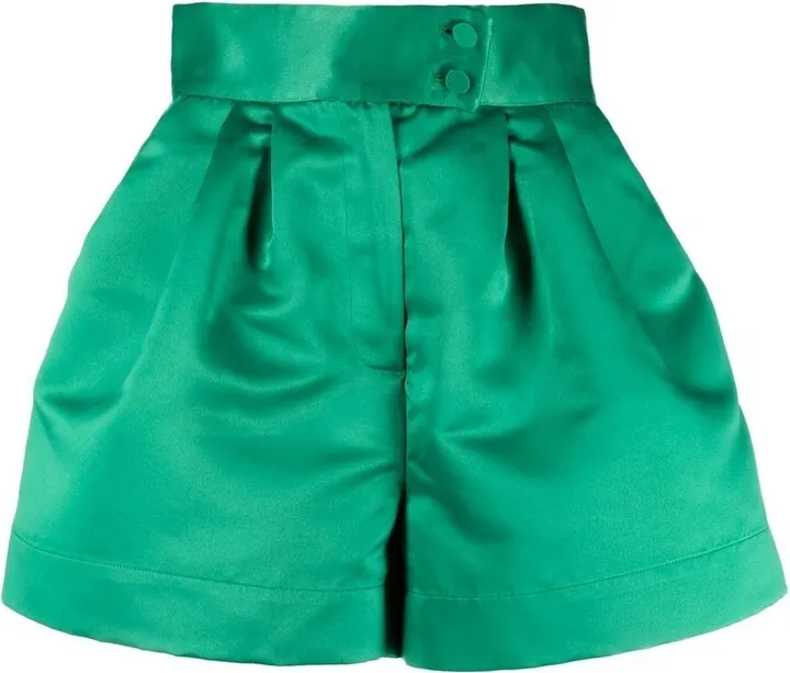 Satin-Finish Mini Shorts