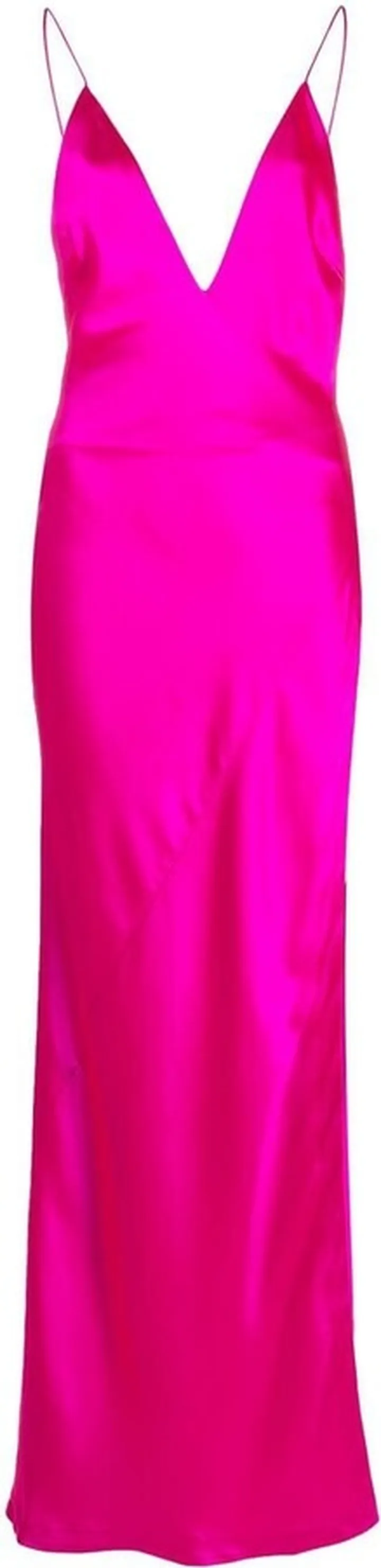 Open-Back Satin Long Dress