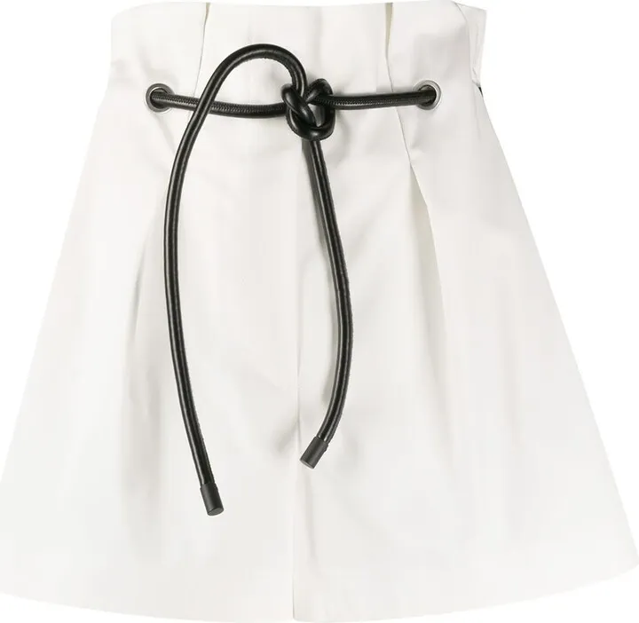 Paperbag-Waist Mini Shorts