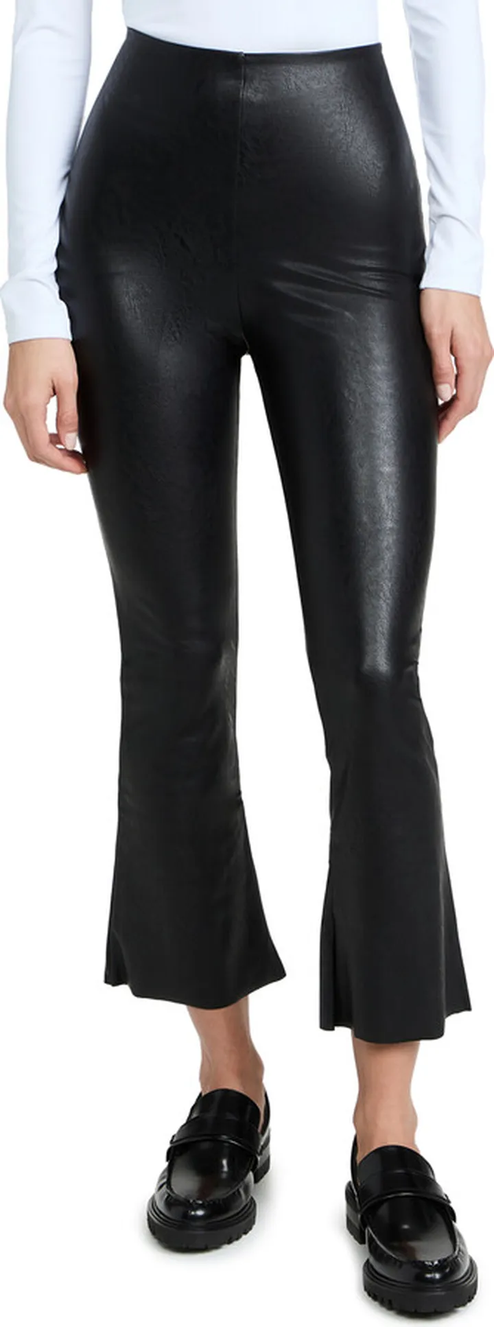 Commando Faux Leather Cropped Flare Pants