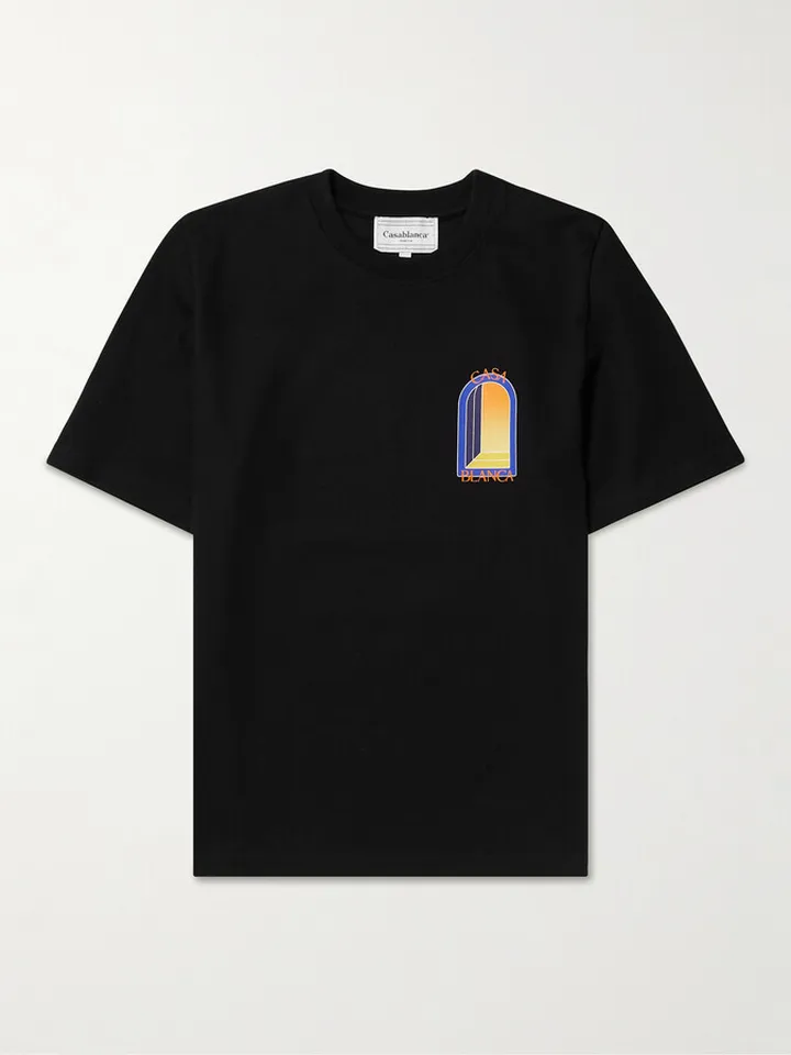 L'Arche De Nuit Logo-Print Cotton-Jersey T-Shirt