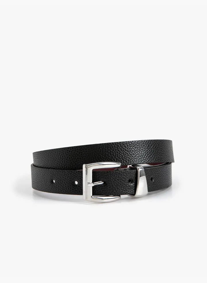 Metal Buckle Detail Belt