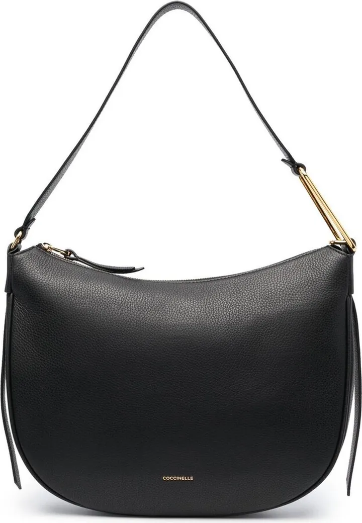 Logo-Detail Leather Shoulder Bag