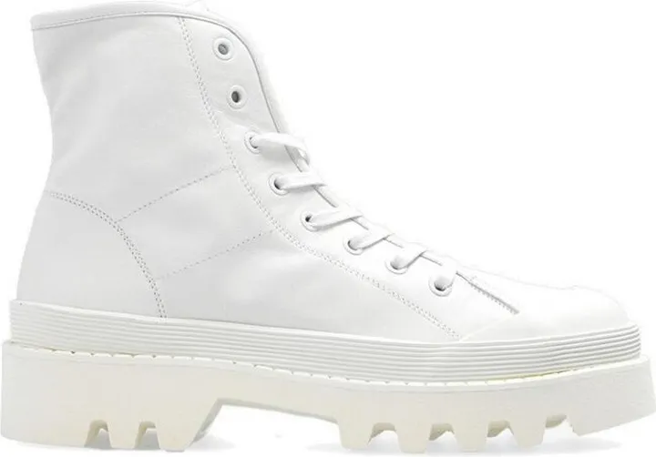 Proenza Schouler Chunky-Sole Lace-Up Combat Boots