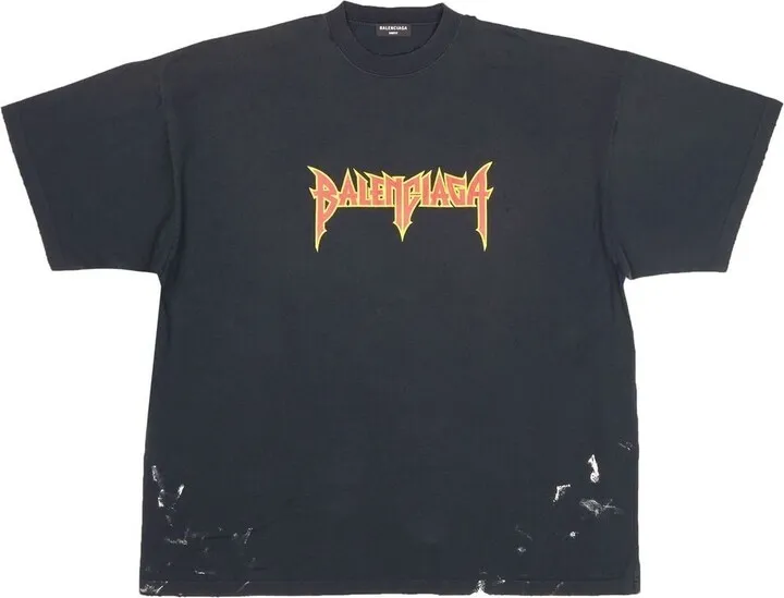 oversized metal logo T-shirt