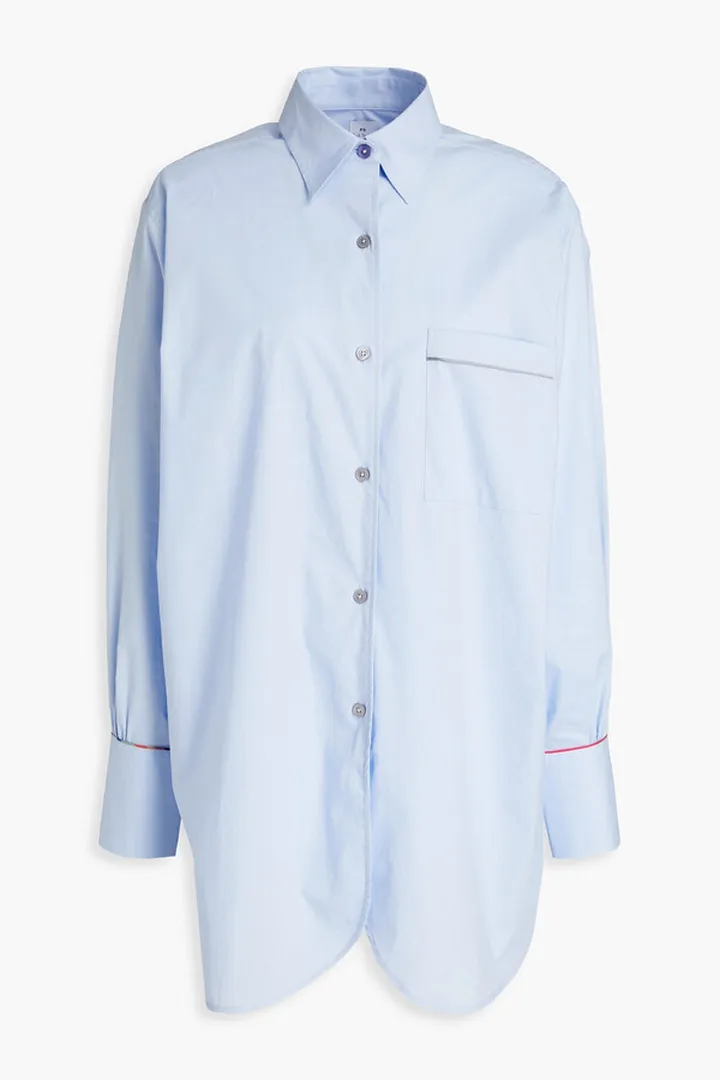 Stretch-cotton poplin shirt