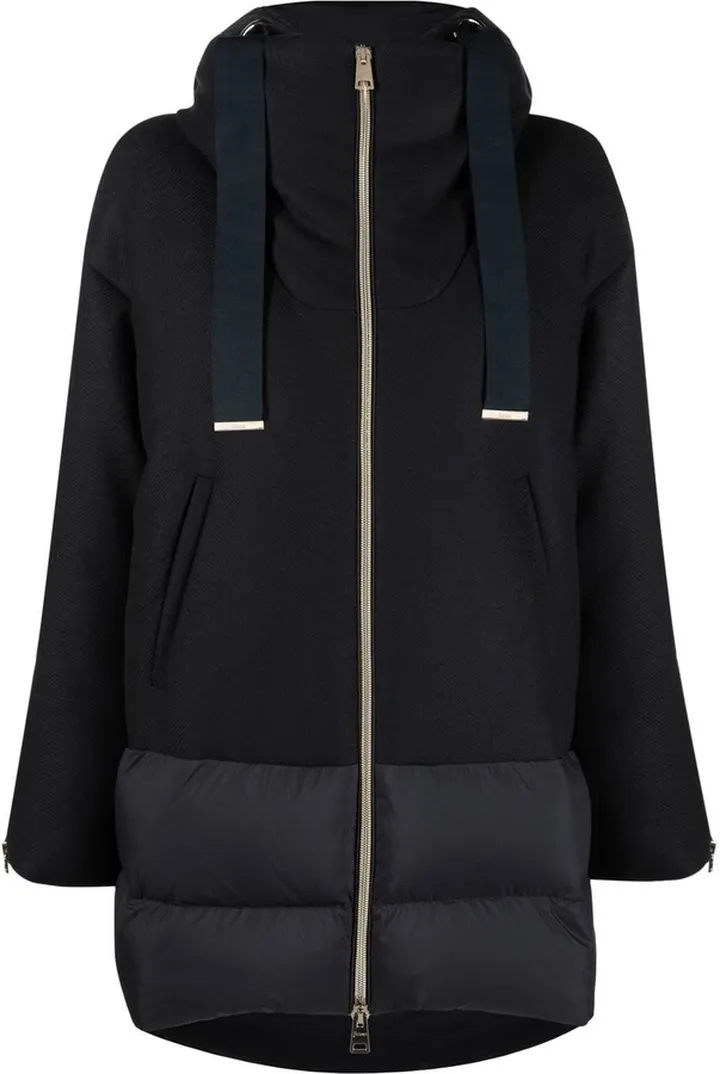 Hooded down jacket