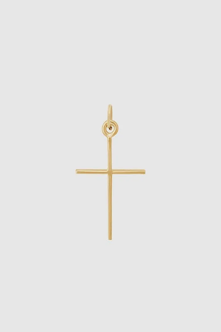 ANINE BING Cross Charm - Gold