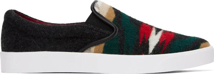Junya Watanabe Multicolor Pendleton Edition Slip-On Sneakers