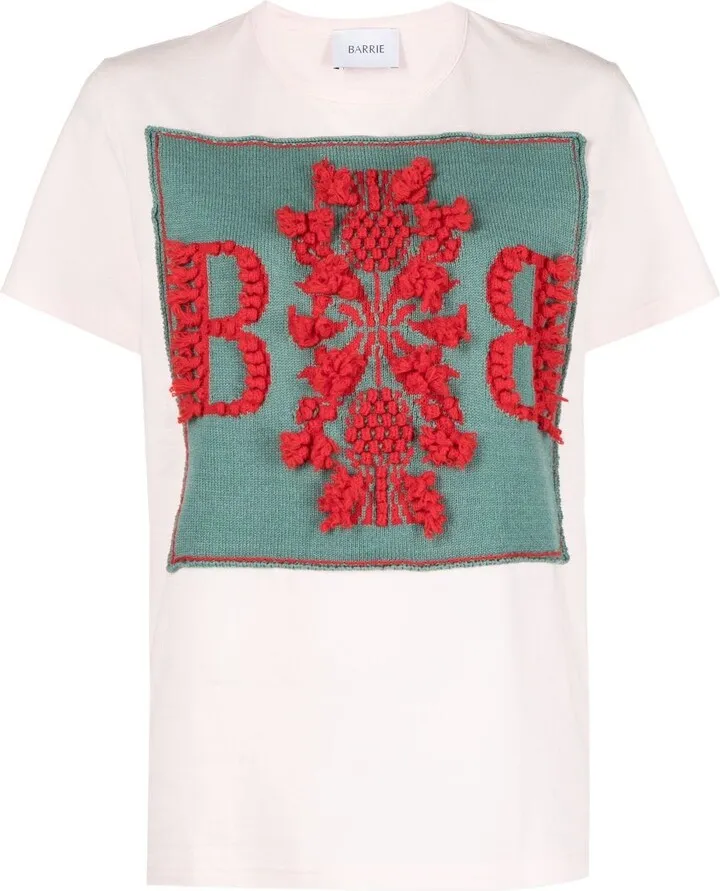 cashmere patch T-shirt