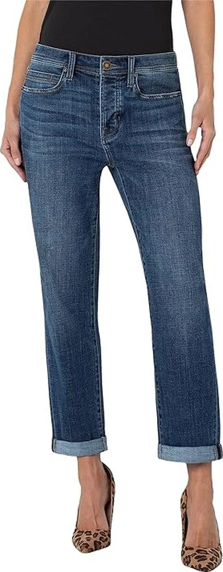 Liverpool The Real Boyfriend Rolled Cuff Jeans in Lumis (Lumis) Women's Jeans