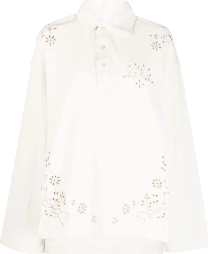 Embroidered Cotton Polo Shirt