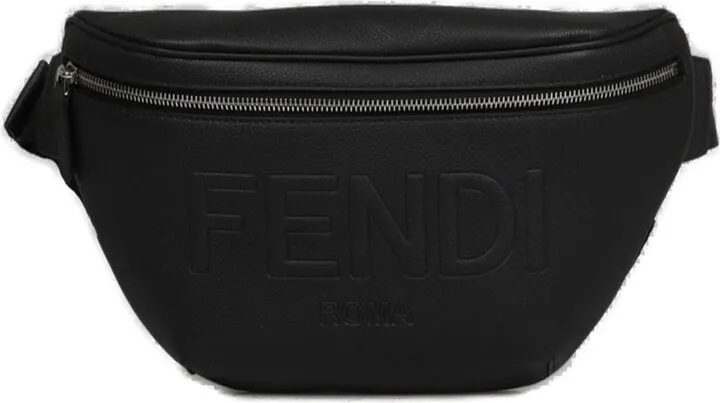 Fendi Logo Debossed Zipped Belt Bag