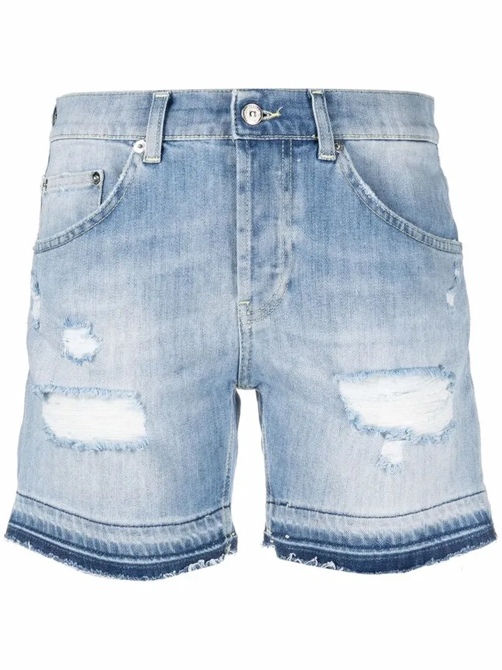 Distressed Denim Shorts
