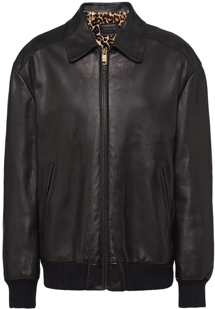 Leather Bomber Jacket