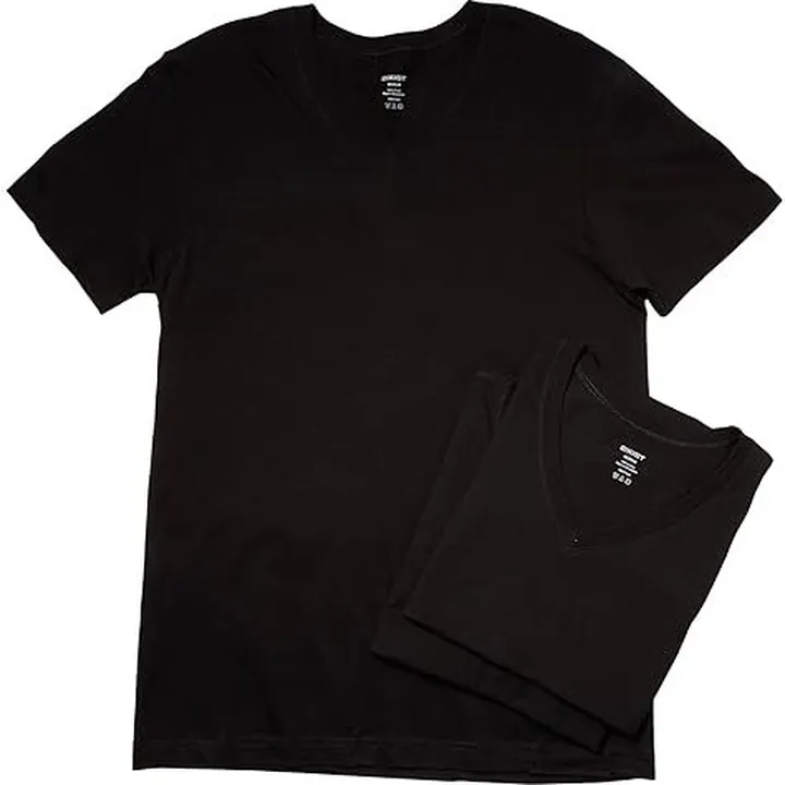 2(X)IST 3-Pack ESSENTIAL Jersey V-Neck T-Shirt (Black) Men's T Shirt