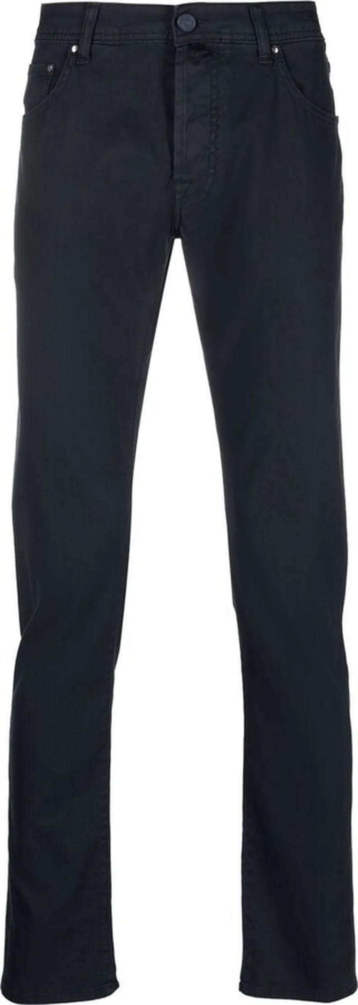 Logo-Patch Slim-Cut Trousers