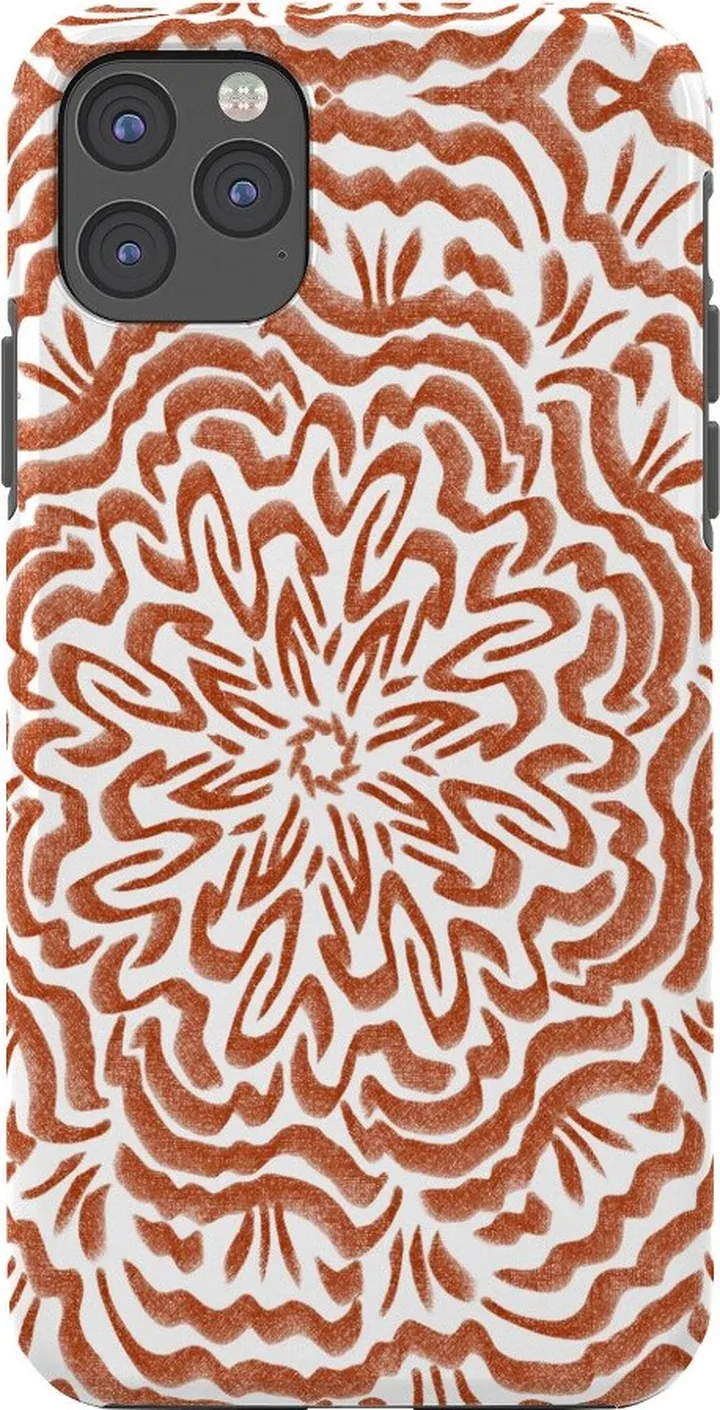 Marta Barragan Camarasa Terracotta strokes pattern Tough iPhone 11 PRO MAX Case - Society6