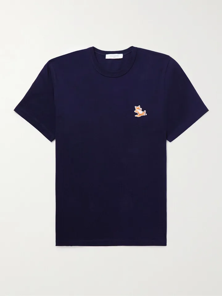 Logo-Appliquéd Cotton-Jersey T-Shirt