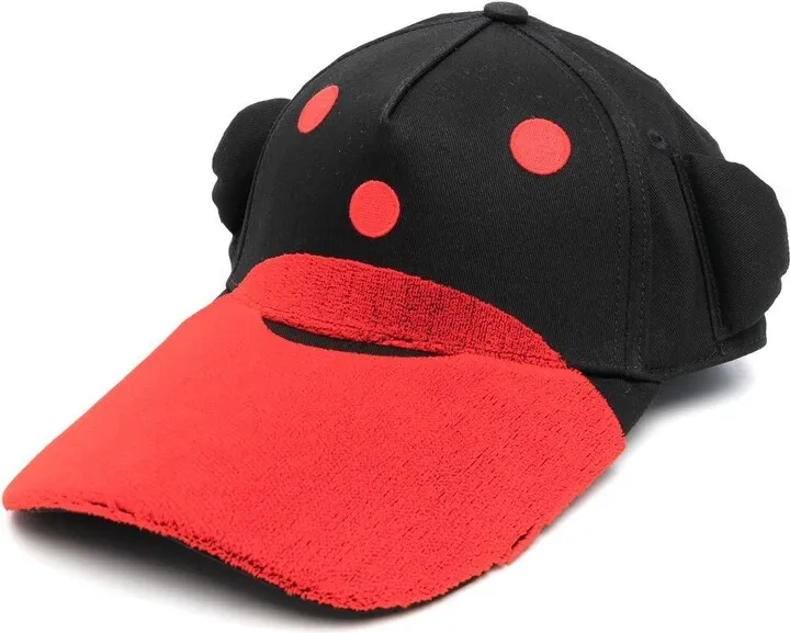Embroidered-Logo Wide-Brim Cap