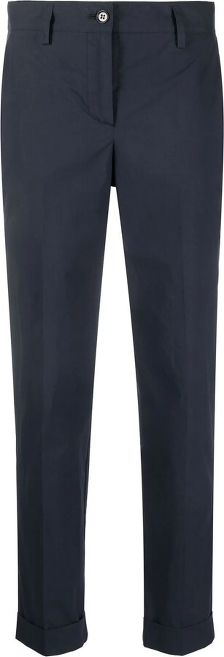 Cropped Straight-Leg Trousers